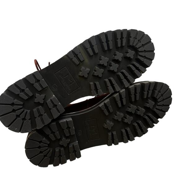 NWOT Marc Fisher Izzie Lugsole Ankle Boot Dark Red Suede – Sz 9M - Picture 7 of 7